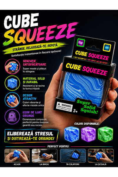 Generic Brand pieces Soft Antistress Cube – Squeeze Toy for Relaxation