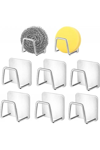 Generic Brand 6 suporturi burete chiuvetă cu cârlig, design drenaj U, compact...