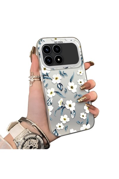 ucuc Xiaomi Poco F8 Pro 5g Compatible Hard Acrylic Back Silicone Edge Lens Pr...