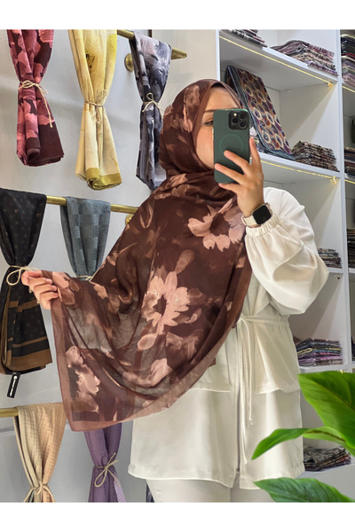 erabel scarfs Desenli Bambu Kraş Şal