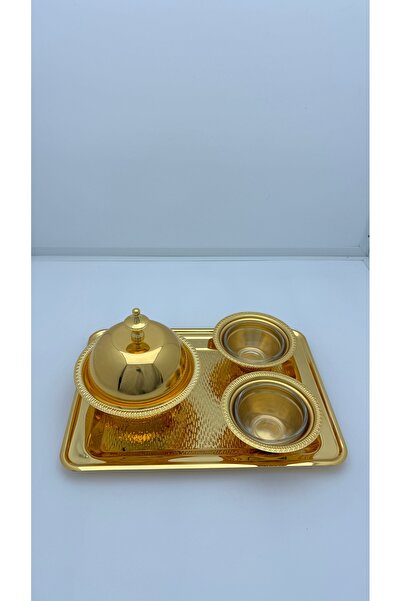 ALMASA 3-Piece Glass Gold Exercise Set