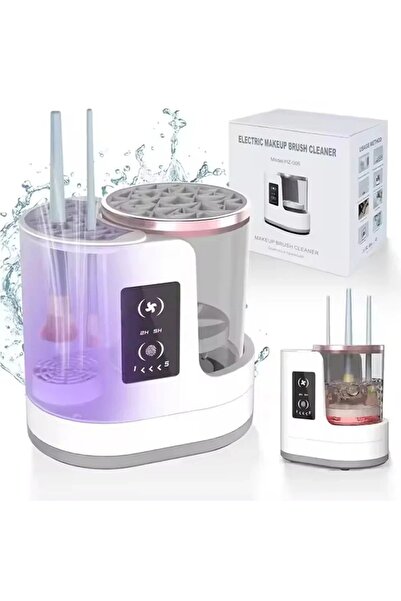 Choice White 3 IN 1 Electric Makeup Brush Cleaner Machine With Makeup Brush D...