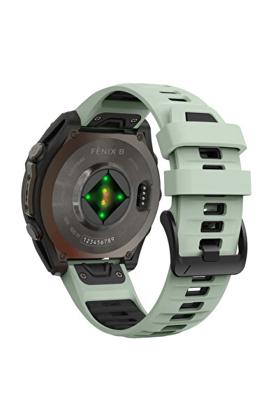 Choice6 QuickFit 22mm Mint Green Black 1:1 Fenix8 Watch Band For Fenix 8 Pro ...