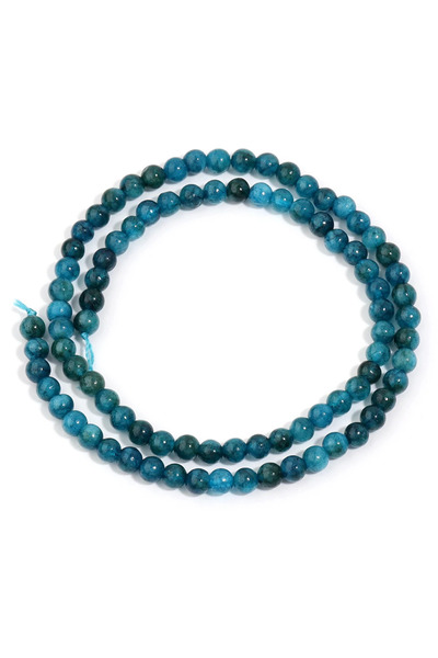choice2 4mm--approx 87PCS 1 Strand Natural Blue Apatite Stone Beads 4/6/8/10/...