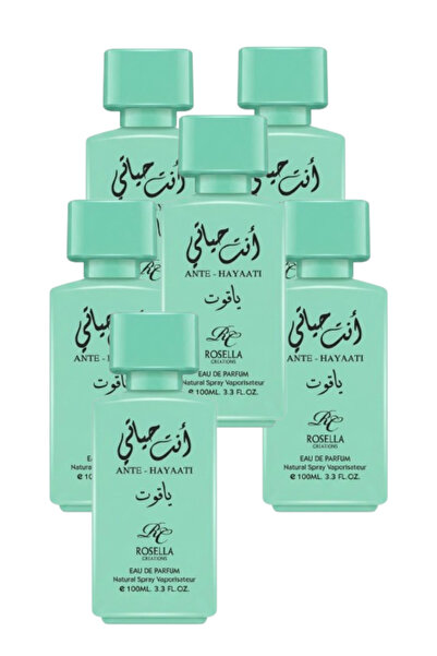 ROSELLA 6 قطع من عطر أنت هايتي الفيروزي 100 مل