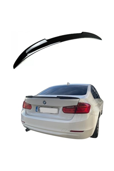 Aftermarket Eleron portbagaj compatibil cu BMW Seria 3 F30, Plastic ABS (negr...