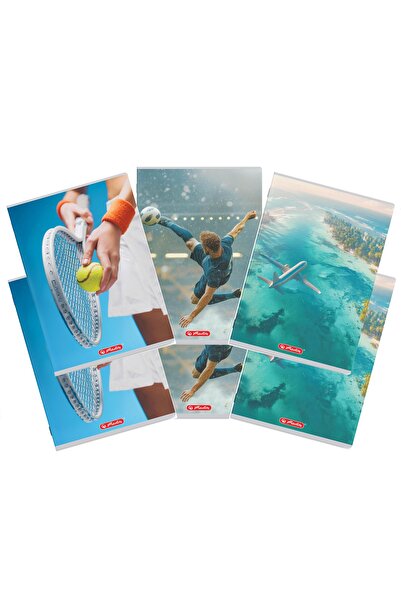 Herlitz Caiet A4 80 file, hartie 70g/mp FSC mix, dictando, Megamix, diverse m...