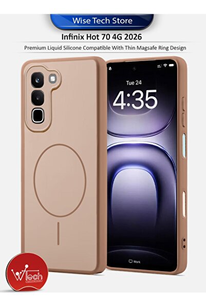 Wtech Infinix Hot 70 4G 2026 SilkTouch Premium Matte Silicone Protective with...