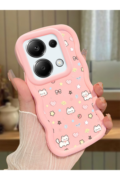 ucuc Redmi Note 13 Pro 4G Uyumlu Pembe Silikon Kılıf Kamera Korumalı Darbe Em...
