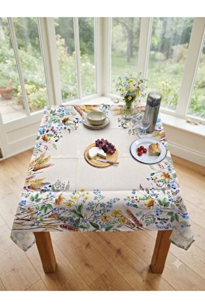 Believe Wheat Shoots Jacquard Woven Tapisered Decorative Tablecloth 130*140