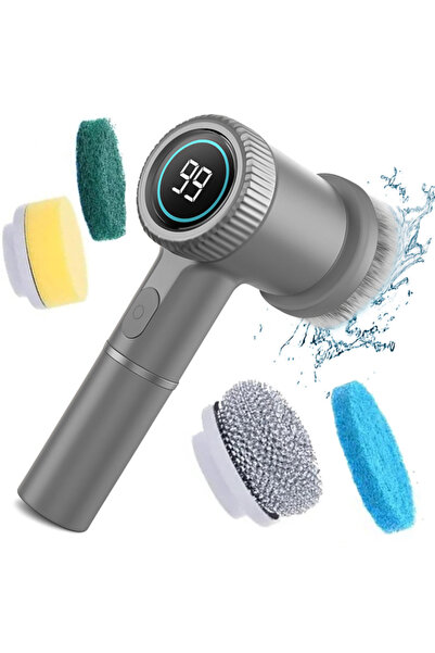 varioshop ®   Perie electrică rotativă, fără fir, 5 capete incluse, 3 viteze,...