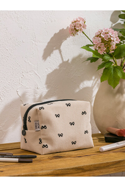 LC Waikiki Bow Pattern Makeup Bag