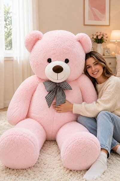 STORE24 دب فاخر من القطيفة بطول 180-190 سم مع ربطة عنق - دب هدية من إنتاج محل...