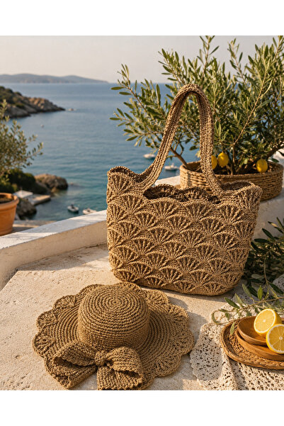 ARTTMACRAME Women's Hand Knitted Bag