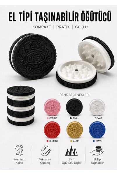Arvina Atelier Biscuit Design Spice Grinder |   Magnetic |   Mini Handheld Portable Grinder
