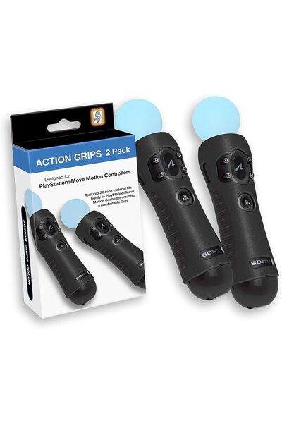 Game Traveler Sony PlayStation Motion Controller için Action Grips - Dokulu S...