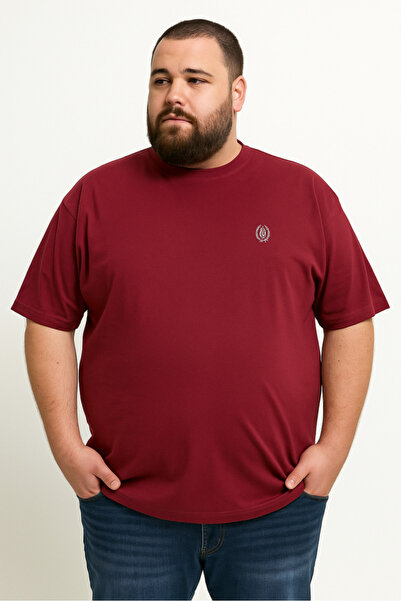 Luciano Faketti Μπλουζάκι Oversize Maco 100% Βαμβάκι KING SIZE σε μπορντό χρώμα
