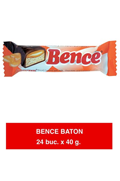 ŞİMŞEK Bence Baton cu Biscuit și Caramel – 40 g × 24 buc.