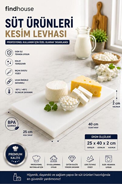 findhouse Kaliteli Çok Renk Seçenekleri ile Polietilen Et Kesim Tahtası Kesme...