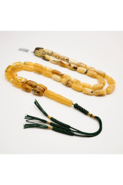 Generic Brand Kaliningrad Amber Shawaib Rosary – 45 Beads 17.5×8.5mm Barrel P...