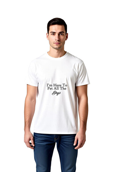 PayBuy I Came to Pet the Dogs Printed Men's T-Shirt
