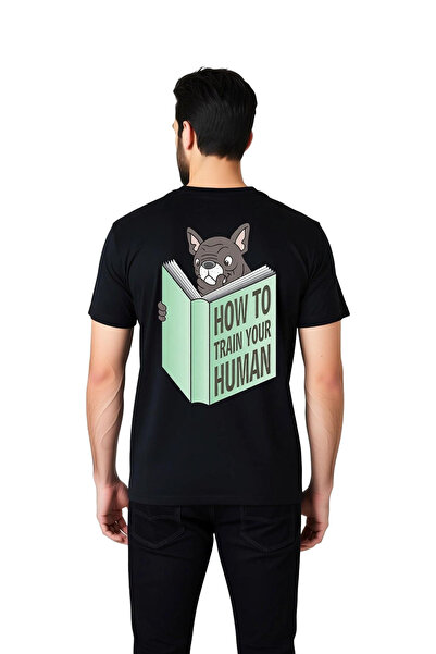 PayBuy Men's Graphic Printed Humor T-Shirt Dog Book Pattern Relaxed Fit Casua...