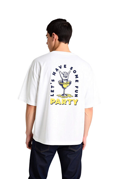 PayBuy Fun Party Atmosphere Printed Men's Oversize T-Shirt