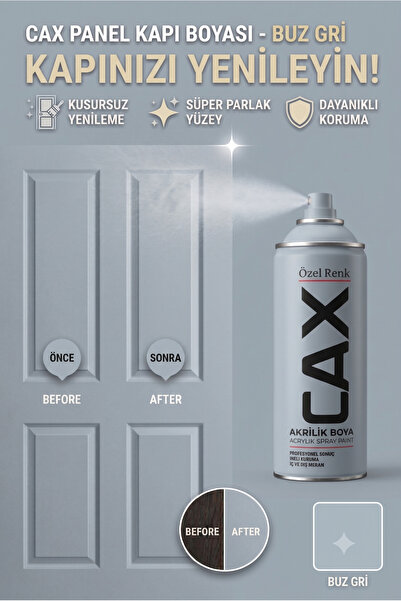 caxcolors CAX Panel Kapı Boyası - Akrilik Boya Ahşap Ve MDF Kapı Yenileme Boyası
