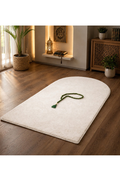 Talvora Home Kaymaz Taban Yıkanabilir Peluş Seccade 70x120