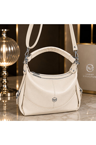 MODAMARKM Luxury 3-Compartment Shoulder and Handbag, Excellent Quality, Impor...
