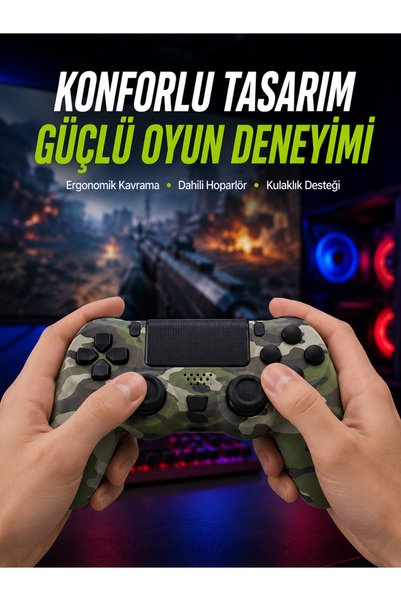 Lisinya Dahili Hoparlör ve Kulaklık Girişli Oyun Kolu – Kişisel ve Ortak Ses Deneyimi -