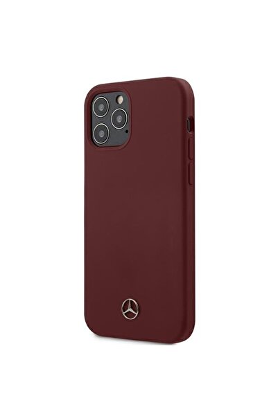 MERCEDES MEHCP12MSILRE iPhone 12/12 Pro 6.1 " κόκκινη σκληρή θήκη σιλικόνης