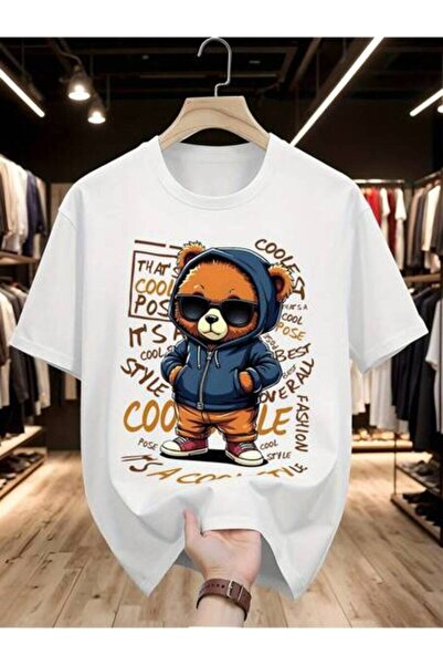 LİNA06 Men's Summer Print T-Shirt - Versatile Regular Short-Sleeve Design, Pe...