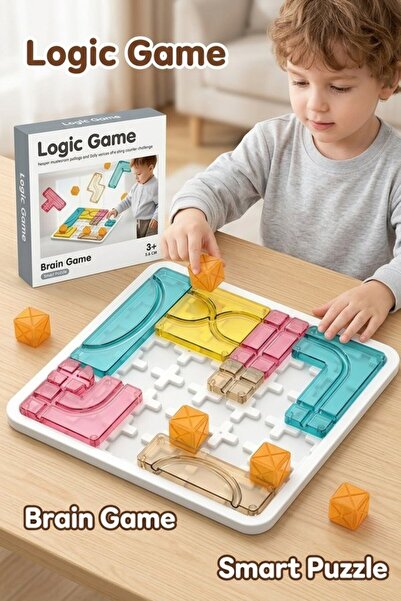 Generic 1 Plastic Montessori Puzzle Board Game Logic Thinking Training 30 Dou...