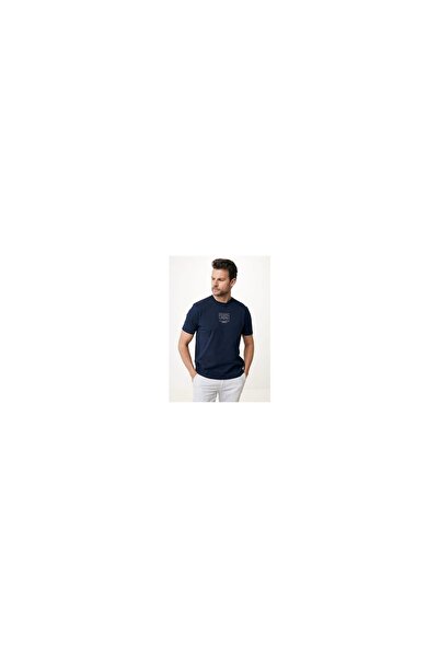 MEXX Fashion Ανδρικό T-shirt Navy Μπλε Μονόχρωμο
