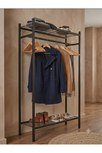 Minimal Home PORTMANTO YÜKSEK KAPASİTELİ AYAKLI METAL ASKILIK