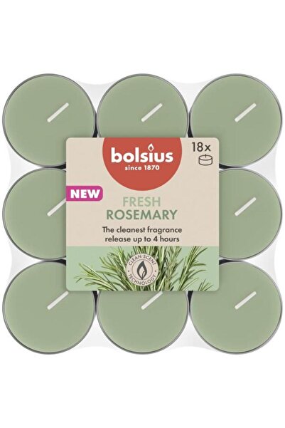Bolsius Lumanare Pastila, Rozmarin, 4 Ore, 18 Bucati,