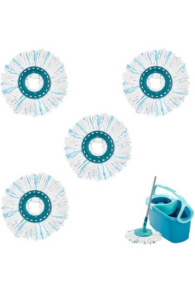 STARSTAR Replace the green four-piece rotating mop head set.