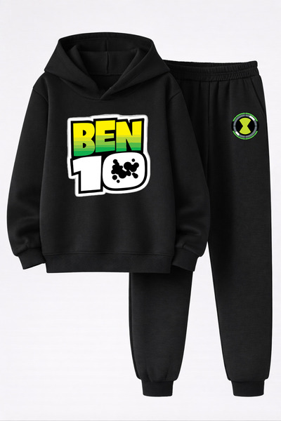 MAGORS طقم سويت شيرت وبنطلون رياضي للأطفال مطبوع عليه BEN10، مكون من 3 خيوط، ...