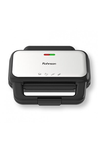 ROHNSON Sandwich maker R2758,900W, placi antiaderente fara PFAS 28.5x15.2 cm,...