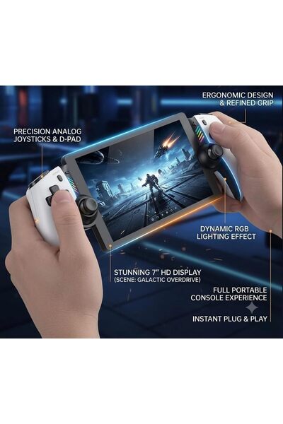 ZOUQAHUB M28 Handheld Game Console, RGB Lighting, Portable Gaming | Dual Anal...