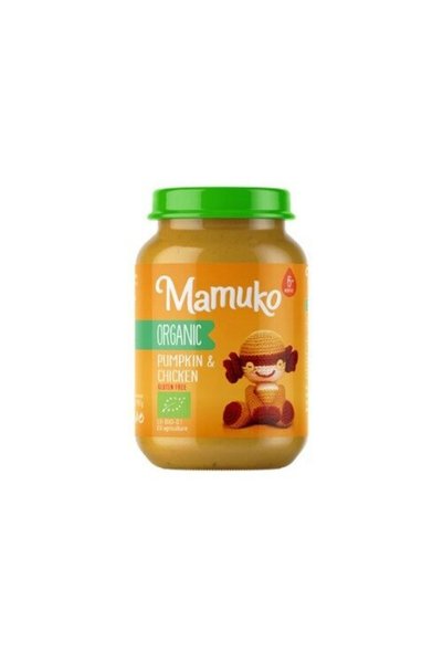 Mamuko Piure de dovleac cu pui, bio, 190g,