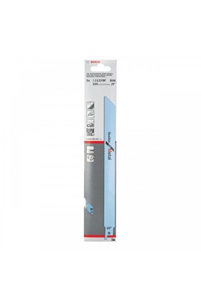 Bosch S1122BF Flexible Metal Reciprocating Saw Blades, 5 pcs, 225 mm, 14 TPI