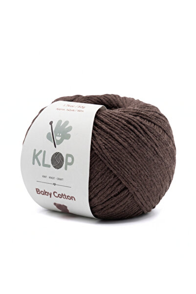 KLOP Baby Soft Cotton Amigurumi ve Punch İpi 50 gr 130 mt El Örgü İp Bitter