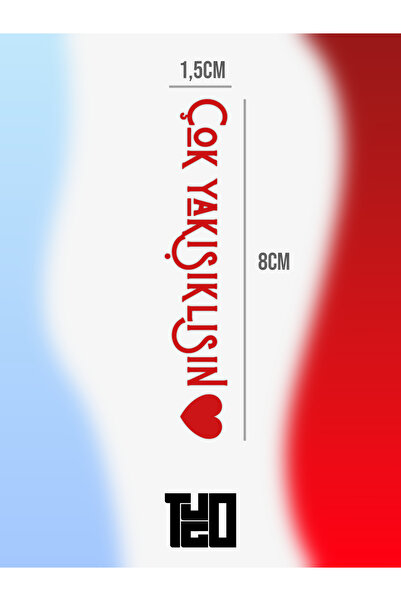 "Çok Yakışıklısın" Ayna Sticker