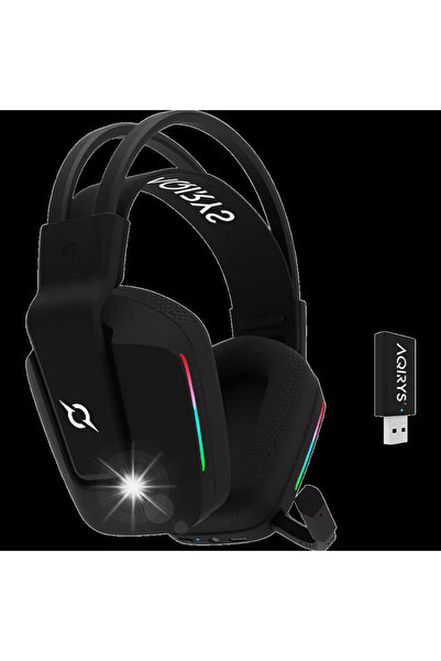 AQIRYS Căști cu mod dual: Wireless și Bluetooth + Cu fir ALYA V2.0 negru