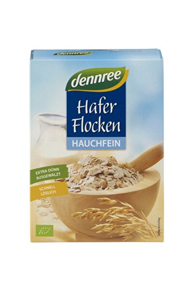 Dennree Fulgi de ovăz organici fine, 250g