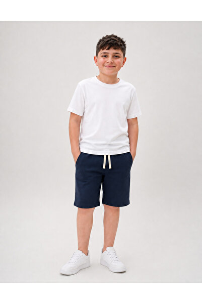 OrganicKid Bon Voyage Erkek Çocuk Lacivert Short