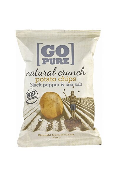 goPure Chipsuri de cartofi cu sare si piper coapte manual fara gluten,