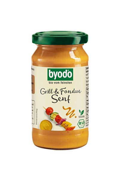 Byodo Muștar pentru grătar și fondue, organic, fără gluten, 200ml